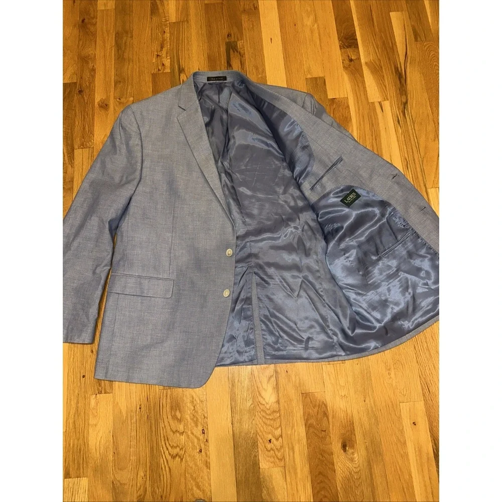Ralph Lauren Casual  Light Blue Two Button Blazer‎ 48 L. Perfect Condition